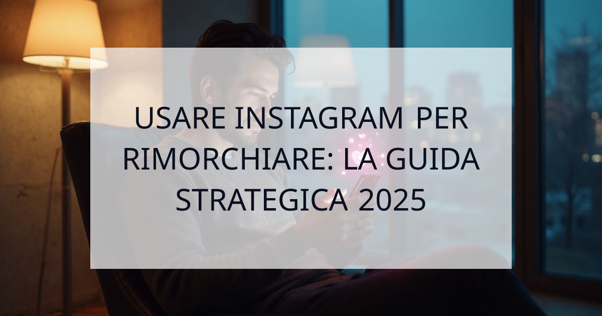 Cover Image for Come Usare Instagram per Rimorchiare: La Guida Definitiva per Uomini (2025)