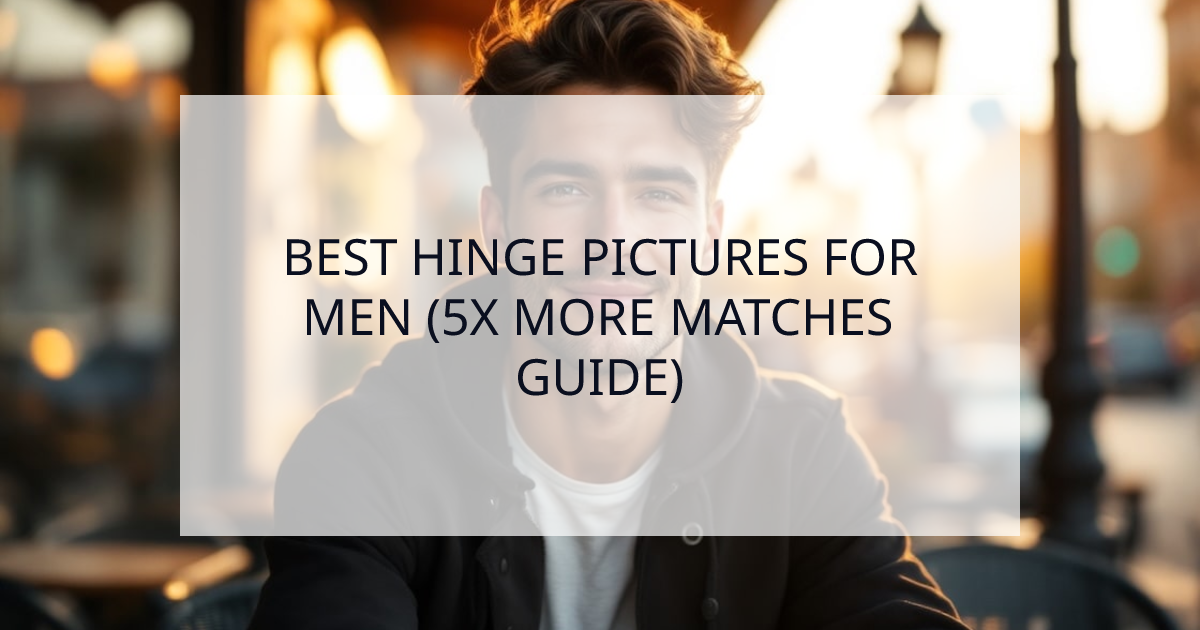 Cover Image for Best Hinge Pictures for Guys: The Data-Driven Guide to 5X More Matches
