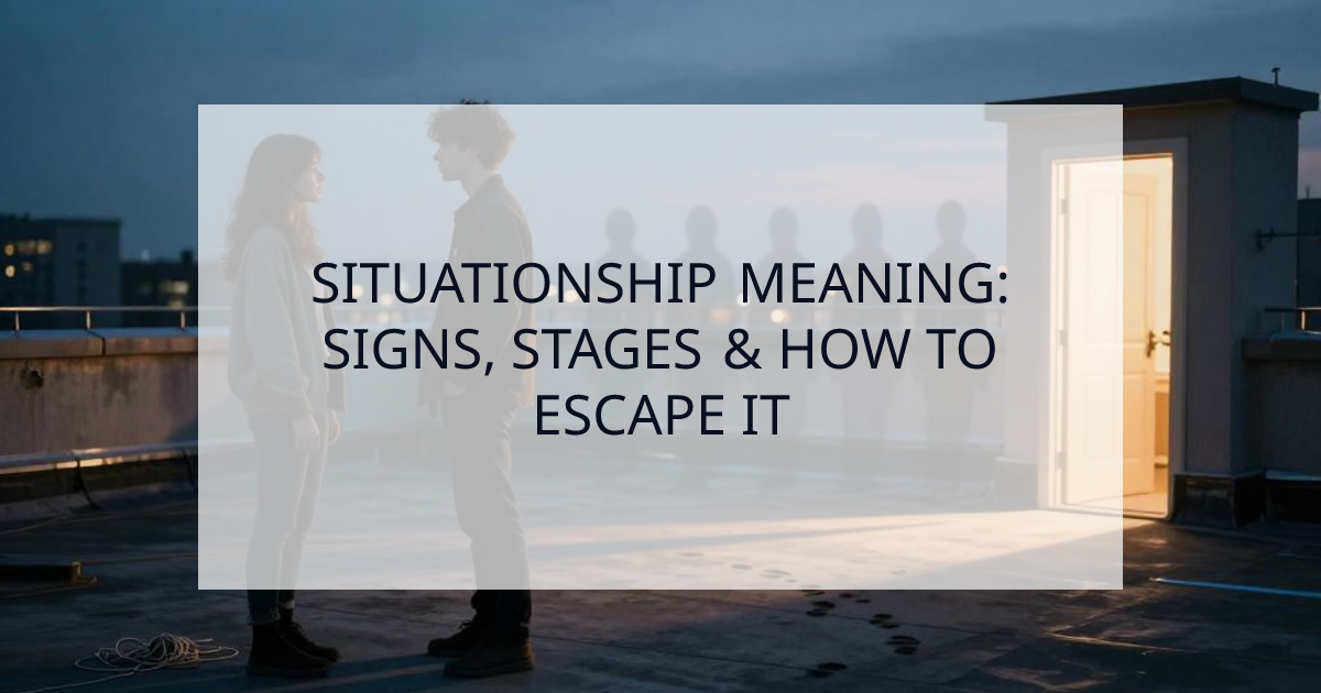 Cover Image for Situationship Meaning: 7 Signs You’re In One (And How to Escape)