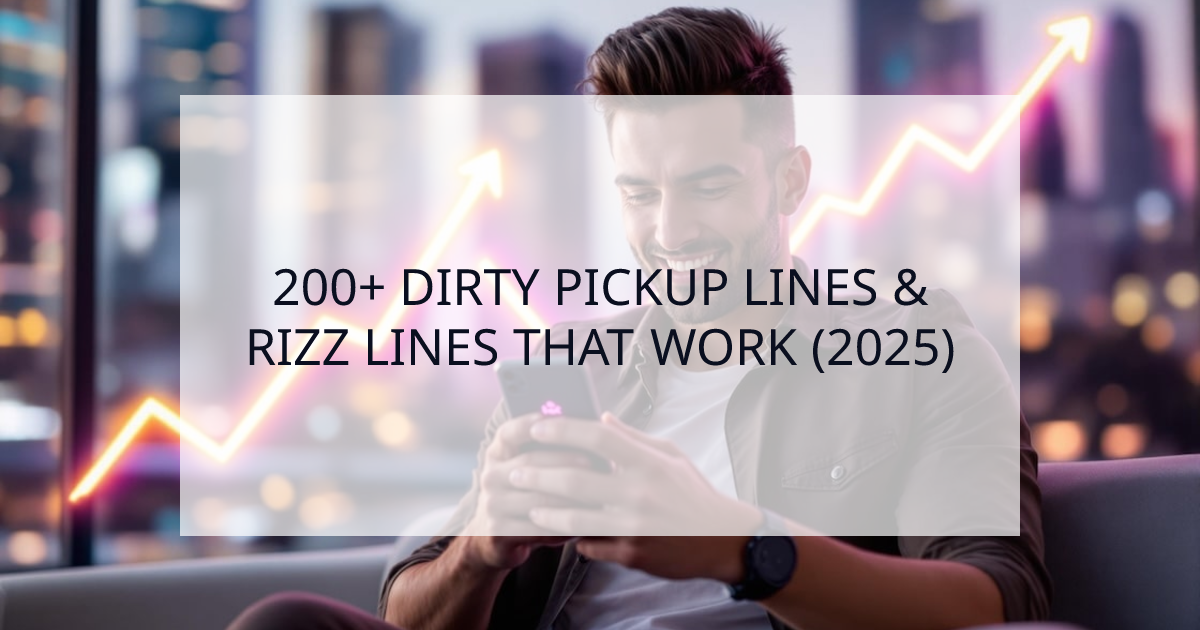 Cover Image for Dirty Pickup Lines & Rizz: The Ultimate 2025 Guide (That Actually Works)