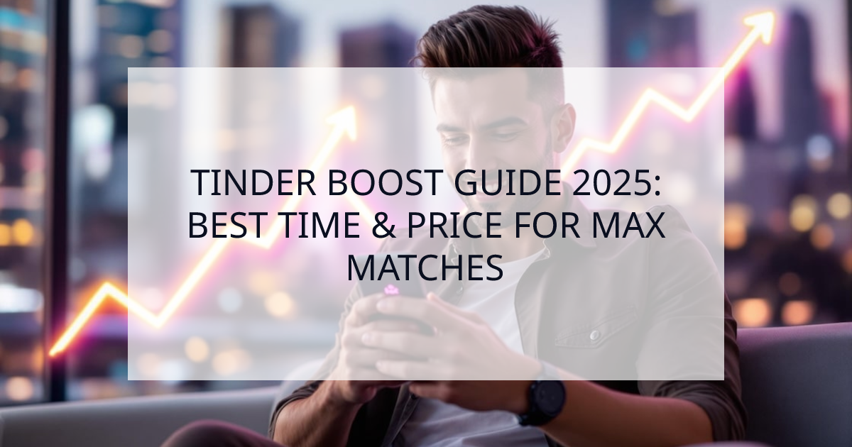 Cover Image for Tinder Boost Guide 2025: Price, Best Time & Mistakes to Avoid