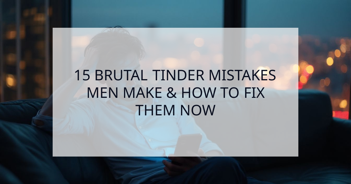 Cover Image for 15 Tinder Mistakes Men Make That Are Killing Your Matches