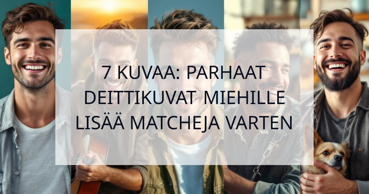 Cover Image for Parhaat deittikuvat miehille: 7 kuva-arkkityyppiä, jotka saavat sinulle matcheja